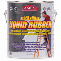 Ames Block and Wall Liquid Rubber Matte White Water-Based Waterproof Sealer 1 gal. (Pack of 4)