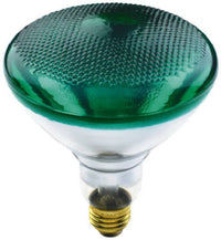 Flood Light Bulb, Green, 100-Watts