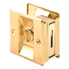 Prime-Line Polished Solid Brass Pocket Door Privacy Lock 1 pk