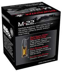 M-22 Rimfire Ammunition, .22  Long Rifle, Round Nose, 1000-Round Box