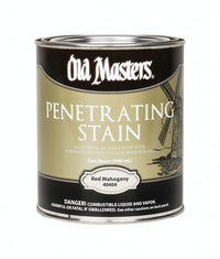 Old Masters  Semi-Transparent  Red Mahogany  Oil-Based  Penetrating Stain  1 qt.