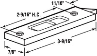 Prime-Line  White  Plastic  Window Tilt Latch  7/8 in. W x 3.56 in. L For Vinyl Windows 1 pk