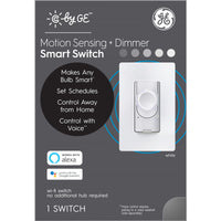 C by GE Single Pole or 3-way Smart Motion Sensing and Dimmer Switch White 1 pk