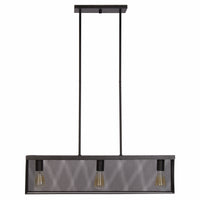 3-Light Linear Pendant, Bronze