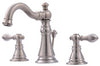 Ultra Faucets 1.2 GPM Two-Handle Brushed Nickel Lavatory Faucet with Pop-Up Drain 6 to 10 in.