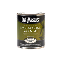 Old Masters Semi-Gloss Clear Oil-Based Marine Spar Varnish 1 pt