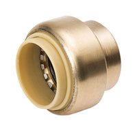 Mueller ProLine 3/8 in.   Push  T Push  Brass Cap