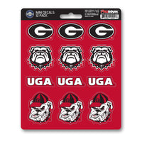 University of Georgia 12 Count Mini Decal Sticker Pack