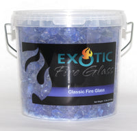 Exotic Pebbles & Aggregates Efg-C05m Medium 1/2- 3/4 Exotic Classic Fire Glass Ocean Blue (Pack of 2)