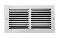 Tru Aire 6 in. H X 12 in. W 1-Way Powder Coat White Steel Return Air Grille