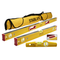 Stabila Aluminum Magnetic Type 196-2 M Magnetic Level Set 3 vial