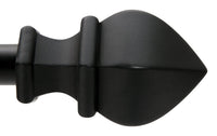 Kenney  Matte  Black  Fast Fit Waverly  Curtain Rod  42 in. L x 120 in. L