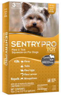 Pro Flea & Tick Treatment, For Toy Dogs 4-10-Lbs