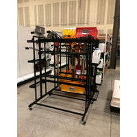 EBSCO 64 in. H X 37 in. W X 75 in. L Black Display Rack Metal