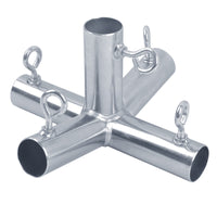 AHC P5F 1-1/2 in. Round X 1-1/2 in. D Galvanized Steel Canopy Fitting