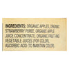 Santa Cruz Organic Apple Sauce - Strawberry - Case of 12 - 23 oz.