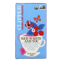 Clipper Tea - Organic Tea - Red White You - Case of 6 - 20 Bags