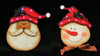 Celebrations  Multicolored  Santa/Snowman Face  Christmas Decor (Pack of 4)