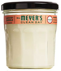 Mrs. Meyer's Clean Day Ivory Geranium Scent Soy Air Freshener Candle 3.8 in. H x 2.9 in. Dia. (Pack of 6)