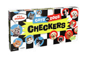 Peaceable Kingdom CHK3 Cat VS Dog Checkers