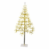 LED Light Burst Gold Tree, Warm White  with Twinkle, 42-In.