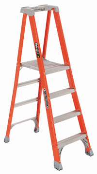 Step Ladder, Type 1A, 4-Step, Fiberglass