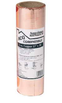 Amerimax 12 in.   W X 20 ft. L Copper Flashing Copper