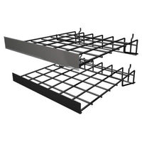 Ebsco 2.46 in. H x 14.23 in. W x 12 in. L Black Extension Pole Holder Display Rack Metal