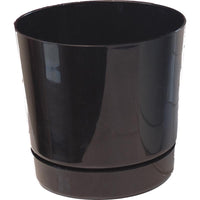 Novelty  11.8 in. H x 12.5 in. W x 12.5 in. D x 12.5 in. Dia. Plastic  Full Depth Cylinder  Flower Pot (Pack of 5)