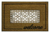 Rubber  30 in. L x 18 in. W Brown  Coir  Door Mat