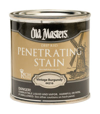 Old Masters Semi-Transparent Vintage Burgundy Oil-Based Penetrating Stain 0.5 pt