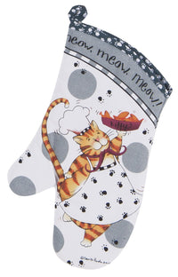 Kay Dee R2635 Cotton Happy Cat Oven Mitt (Pack of 3)