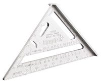 Empire  Magnum  7 in. L x 7 in. H Aluminum  Heavy Duty  Rafter Square  Silver