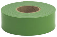 Flagging Tape, Green, Weatherproof Poly Vinyl, 300-Ft.