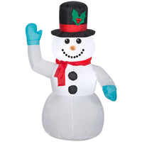 Gemmy LED 36 in. Car Buddy Snowman Inflatable