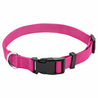 Pet Expert Adjustable Nylon Dog Collar, Pink, 5/8 x 10-16 In. (Pack of 3)