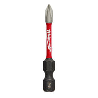 Milwaukee  SHOCKWAVE  Phillips  1   x 2 in. L Impact Power Bit  Steel  1 pc.