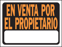 Hy-Ko Spanish Black Informational Sign 9 in. H x 12 in. W (Pack of 10)