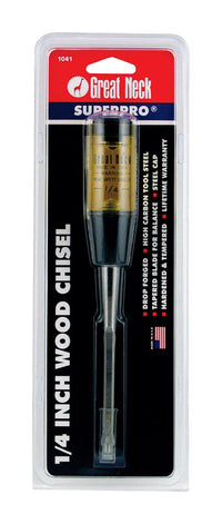 Great Neck Professional Quality 1/4 in. W Wood Chisel 1 pk