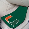 University of Miami Carpet Car Mat Set - 2 Pieces