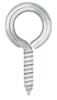 Hampton 11/32 in. Dia. x 2-5/8 in. L Polished Stainless Steel Screw Eye 200 lb. 1 pk (Pack of 10)