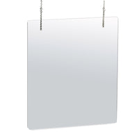 Azar 40 in. H x 30 in. W Clear Hanging Cashier Shield 2 pk