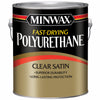 Minwax Fast-Drying Polyurethane Satin Clear Oil-Based Fast-Drying Polyurethane 1 gal (Pack of 2)