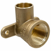 Copper Pipe Fitting, 1/2-In. Drop Ear Elbow, 3/8-In. Female Pipe Thread