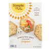 Simple Mills Sprouted Seed Crackers - Original - Case of 6 - 4.25 oz