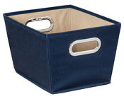 Honey Can Do SFT-08216 13" X 9.8" X 7.6" Navy Storage Bin