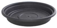 Allied Precision SDC12-00 12" Black DuraCotta Saucer                                                                                                  