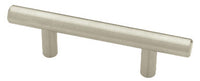 Cabinet Pull, Flat End Bar, Stainless Steel, 2.5-In.