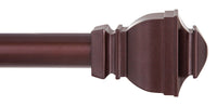 Kenney  Matte  Brown  Riley  Curtain Rod  30 in. L x 84 in. L