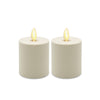 Matchless Darice Ivory Unscented Scent Votive Flameless Flickering Candle 3.2 in. H x 2 in. Dia. (Pack of 4)